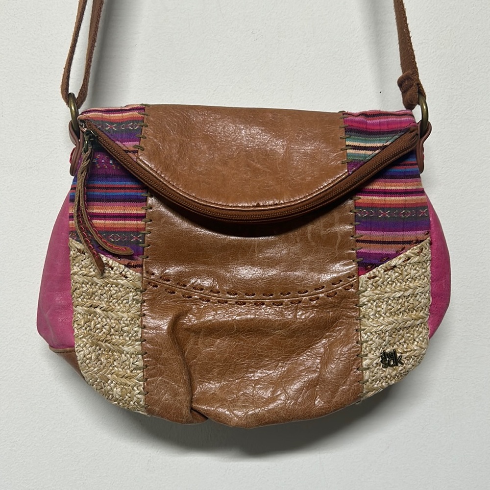 The Sak Boho Leather Patchwork Bag